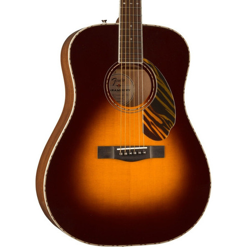 Fender 0970310303 Guitarra Acústica Pd-220e Dreadnought Sb Color Naranja Oscuro Material Del Diapasón 6 Orientación De La Mano Diestro