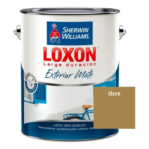 Loxon Larga Duración Exterior Mate Colores X 4 Lts Color Ocre
