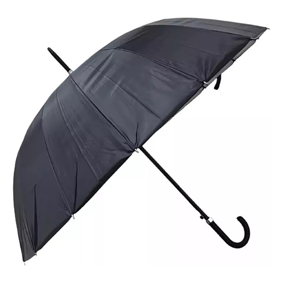 Marin 14 varillas paraguas lluvia grande ejecutivo con proteccion UV color negro