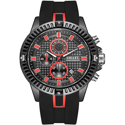 Smael Fashion Black Red Sl-9088