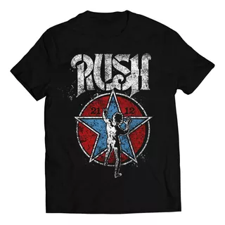 Camiseta Rush 2112 Blue Star Rock Activity