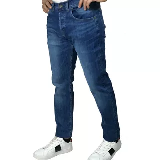 Jean Regular Slim Pre Lavado Marca Old Bridge Modelo Truman