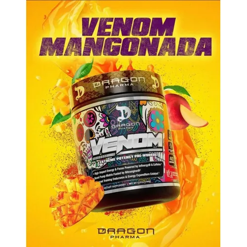 Dragon Pharma Venom 40 porções antes do treino Extreme Power Flavor  MANGONADA | MercadoLivre