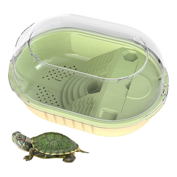 Terrario Tortugas Reptiles Tanque Tortuguero Equipado 50cm