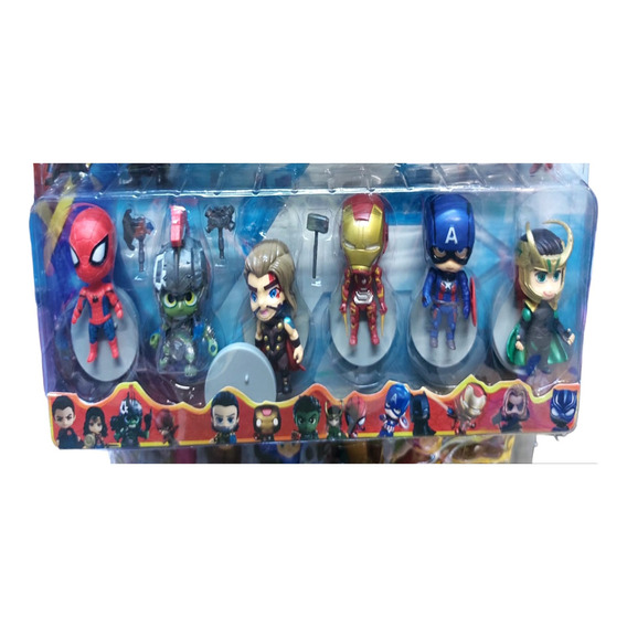 Set Figuras Articulables Avengers 6pcs