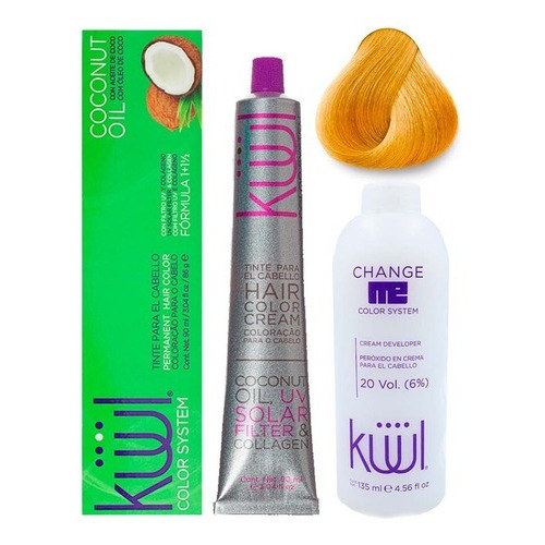 Kit Kit Kuul  Tinte tono 9.33 rubio clarísimo dorado intenso para cabello