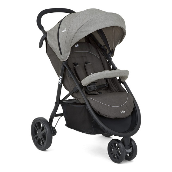 Carriola para correr Joie Litetrax 3 travel system dark pewter con chasis color negro