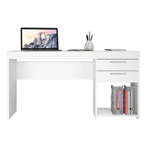 Escritorio Notável Móveis Mesa office 2 gavetas mdp de 1210mm x 760mm x 410mm blanco