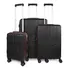Set 3 Maletas Darsa S+m+l Negra Nautica
