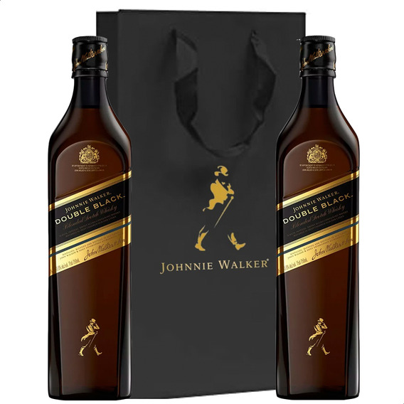 Whisky Johnnie Walker Double Black X2 + Bolsa Original