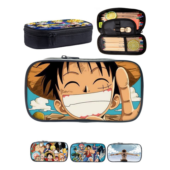 One Piece (manga Y Anime) Estuches Para Lápices Escolares 