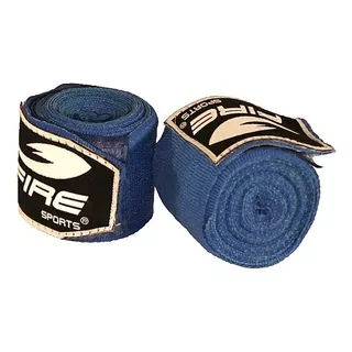 Par De Vendas Fire Sports Box Mma Muay Thai 500cm Boxeo Azul