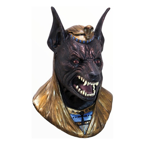 Máscara Dios Egipto Anubis Látex Halloween Terror 26593 Color Violeta oscuro werewolfs