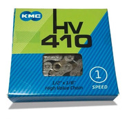 Cadena P/ Bici Kmc Hv410 Silver 1 /2 X 1/ 8 1 Vel