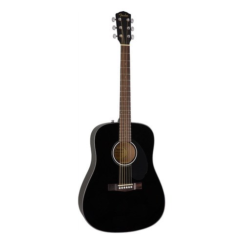 Guitarra acústica Fender Classic Design CD-60S para diestros black brillante