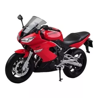 Moto Kawasaki Ninja 650 R Escala 1:10 Welly Color Rojo