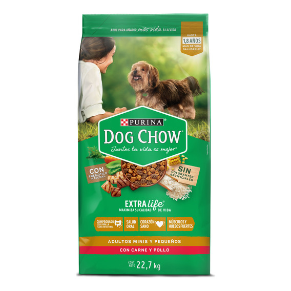Comida Para Perro Dog Chow Adulto Minis Y Pequeños X 22,7 Kg