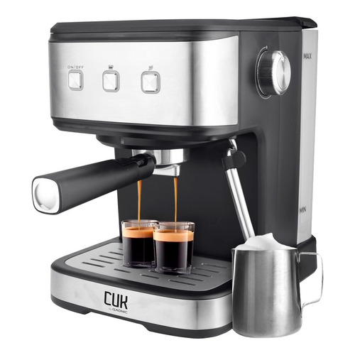 Cafetera Express Gadnic Barista Profesional 1,5 Lts Color Plateado