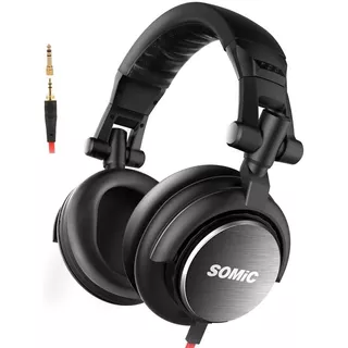 Somic Mm 185 Auricular Djs Orejeras Rotables 180° Color Negro