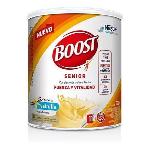 Suplemento nutricional Boost vainilla lata 370g Nestlé