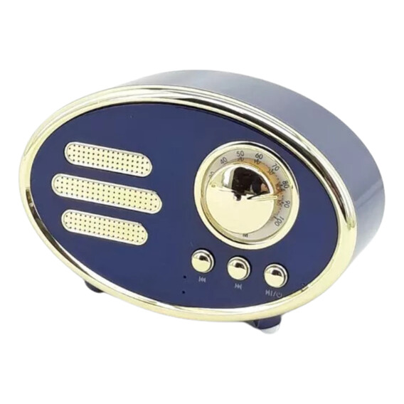 Mini Reproductor De Audio Diseño Vintage Bluetooth 