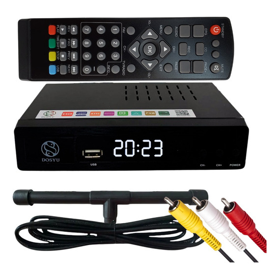 Convertidor 03 Decodificador Digital Señal Analoga Hd + Antena Incluye Envio- Dosyu