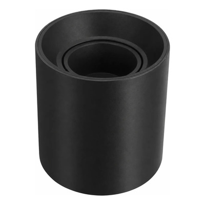 Aplique De Techo Fach1 Policarbonato 1xgu10 Negro Negro