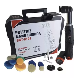 Politriz Nano Hibrida Rotativa Roto Orbital Sgt8101-12v 180w