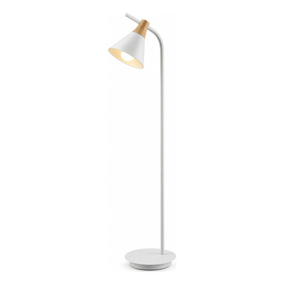 Lampara De Pie Zakay Nordica Apto Led E27 Madera 150cm