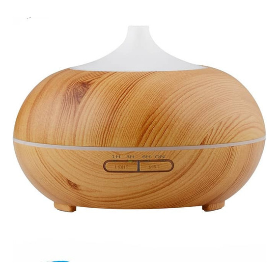 Humidificador Difusor Aromatico De Madera Buho Store