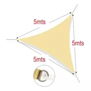 Toldo Vela Impermeable Plegable 5x5x5mt Triangulo