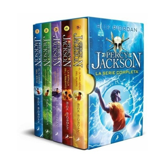 Estuche Percy Jackson Y Los Dioses Del Olimpo [ 5 Libros ]