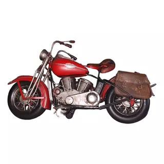 Escultura Metalica Moto Harley Davidson Spring 1947 40x13x19