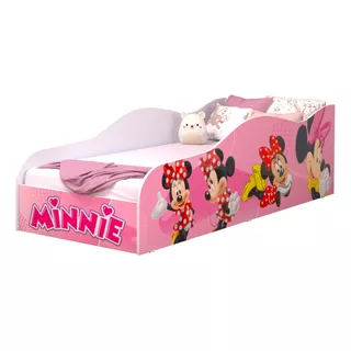 Cama Infantil Minnie Princesa Quarto De Meninas Rosa Oferta