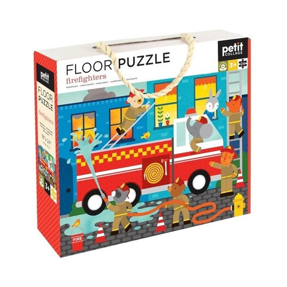Puzzle Rompecabezas Para Niños 24 Piezas Bomberos Ptc651