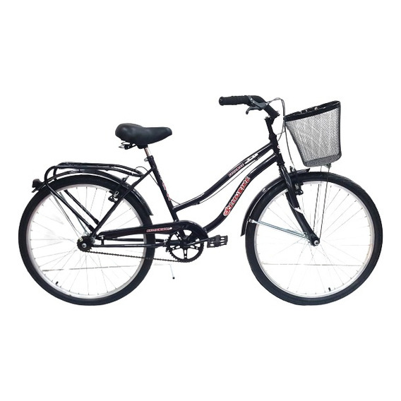 Bicicleta paseo femenina Kelinbike Full R26 frenos v-brakes color negro con pie de apoyo  