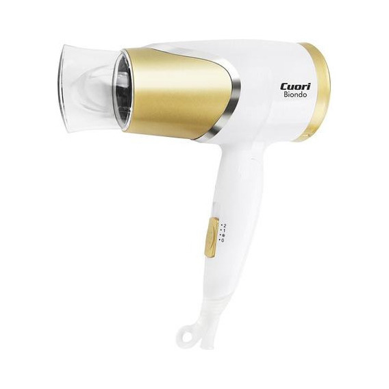 Secador De Pelo Plegable Cuori Biondo 1200w Color Blanco