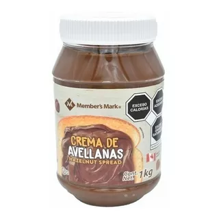 Crema De Avellana Bote 1 Kg (tipo Nutella) Member´s Mark 1kg