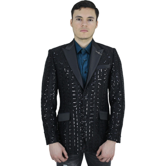 Saco Blazer Barabas 2bl3107 De Lentejuelas Para Hombre