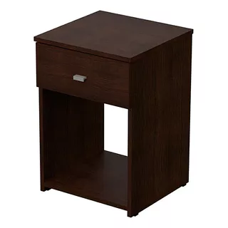 Mesa De Luz Cajon 56 × 38 × 38 Cm Diseño Moderno Dakar Zero Color Wengue