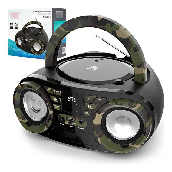 Reproductor De Cd Portátil Bluetooth Radio Am/fm Pyle 