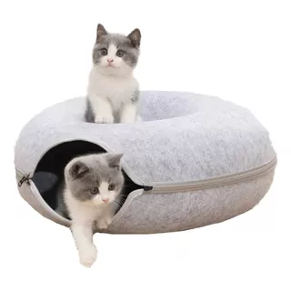 Donut-cama Interactiva Para Gatos