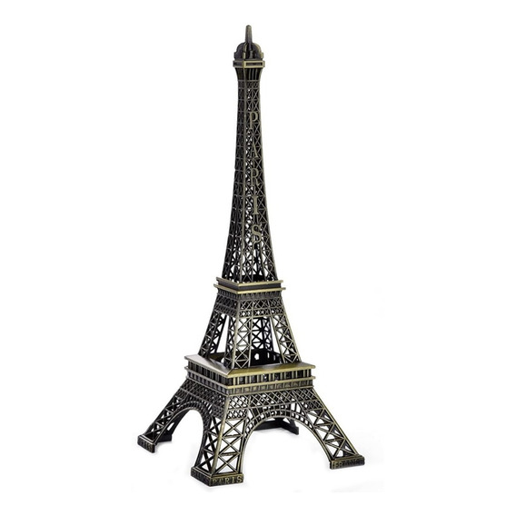 Torre Eiffel 18cm De Metal Adorno De París Torre Ifel