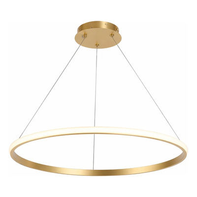 Lampara Colgante Aro Led Cct Diseño Dorado Ldf41038-d Dorado