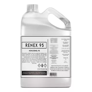 5 Litros De Renex 95 (nonilfenol) Diluidor De Essências Oleo