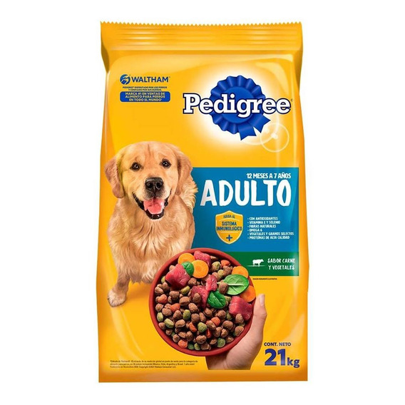 Pedigree Etapa 2 Carne Con Vegetales X 21 Kg