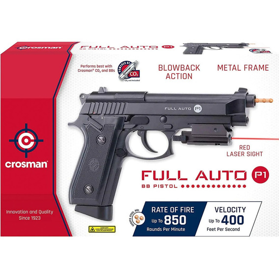 Pistola De Aire Crosman P1 Automatica Blowback Laser 400fps