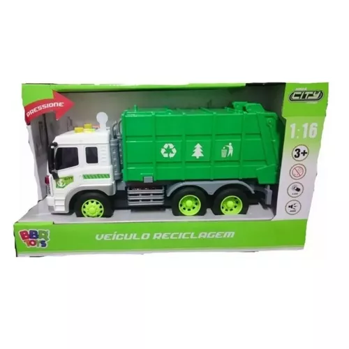 BBR Toys KIt caminhão de brinquedo infantil para criança a fricção  Plataforma e Bombeiro BBR