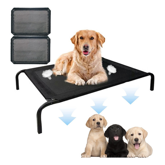 Cama Elevada Para Perro Mascotas Grande,portátil Con 2mallas