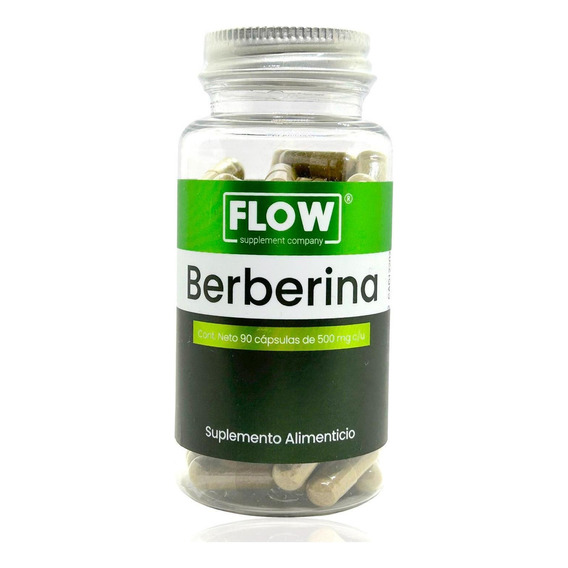 Berberina 90 Cápsulas De 500 Mg Flow